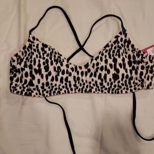 Leopard print bikini top